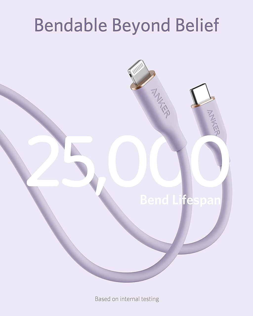 Anker 641 USB-C to Lightning Cable (Flow, 3ft Silicone)