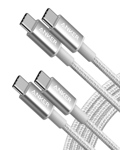 2-Pack New Nylon USB-C to USB-C Cable (3 ft / 6 ft, 60W)